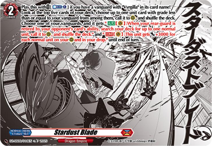 Stardust Blade (DZ-SS09/018EN) [Zero Tendo Start Deck]