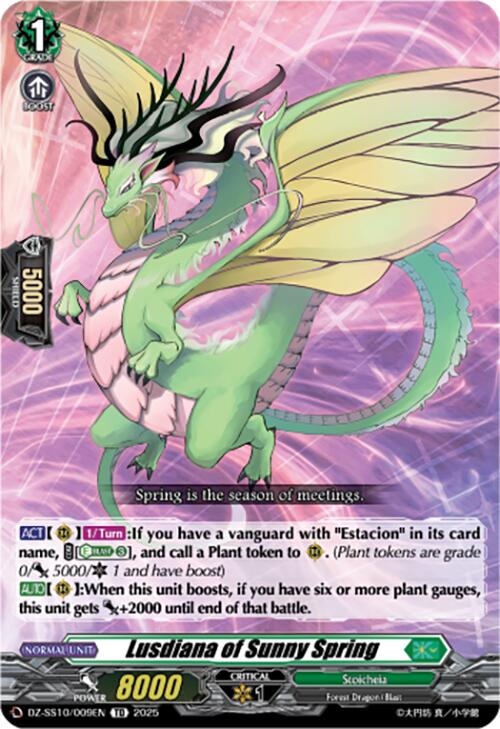 Lusdiana of Sunny Spring (DZ-SS10/009EN) [Shiki Otei Start Deck]