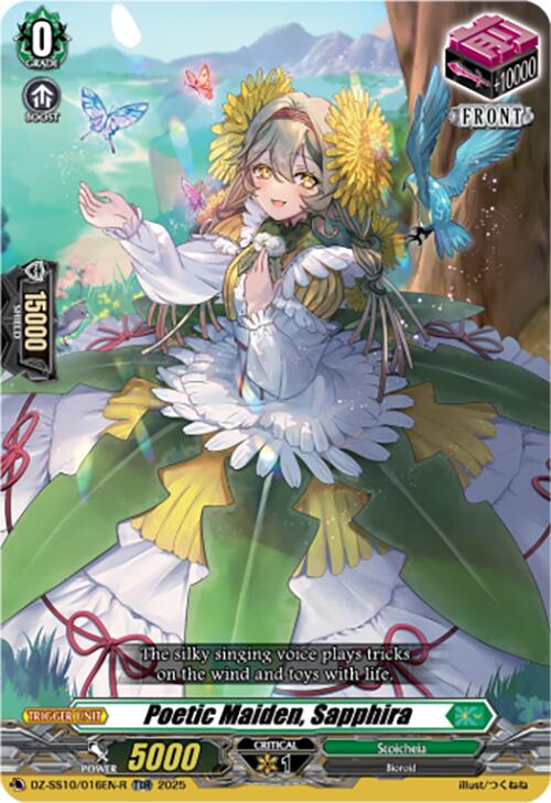 Poetic Maiden, Sapphira (TDR) (DZ-SS10/016EN-R) [Shiki Otei Start Deck]