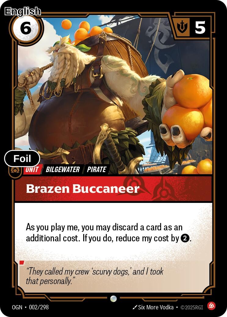 Brazen Buccaneer [OGN - 002/298] C Origins - Foil