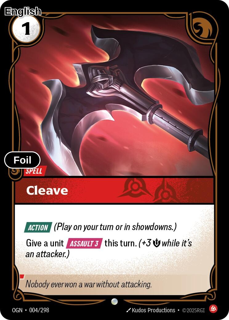 Cleave [OGN - 004/298] C Origins - Foil