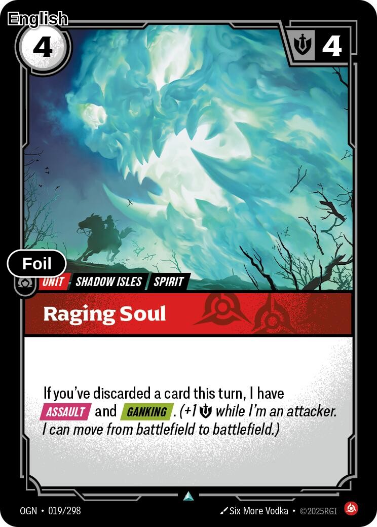 Raging Soul [OGN - 019/298] U Origins - Foil