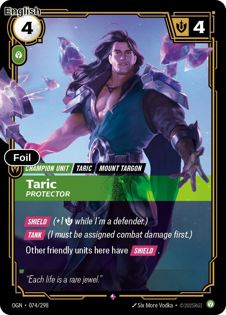 Taric, Protector