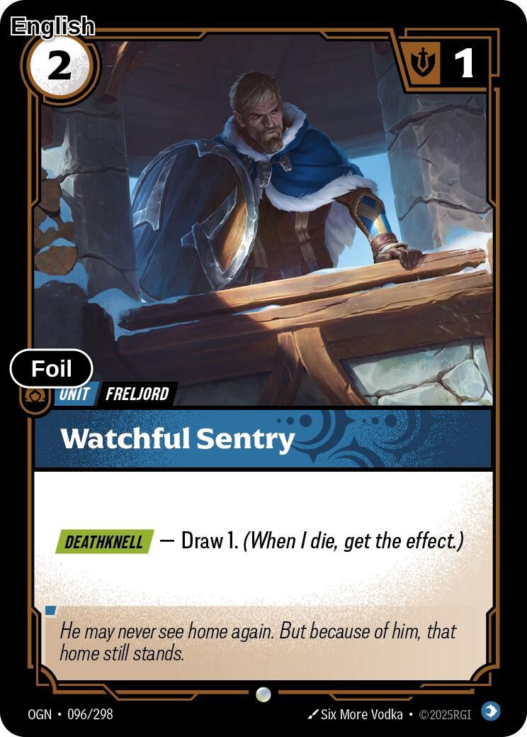 Watchful Sentry [OGN - 096/298] C Origins - Foil