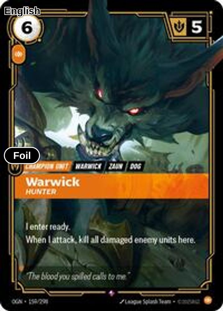 Warwick, Hunter