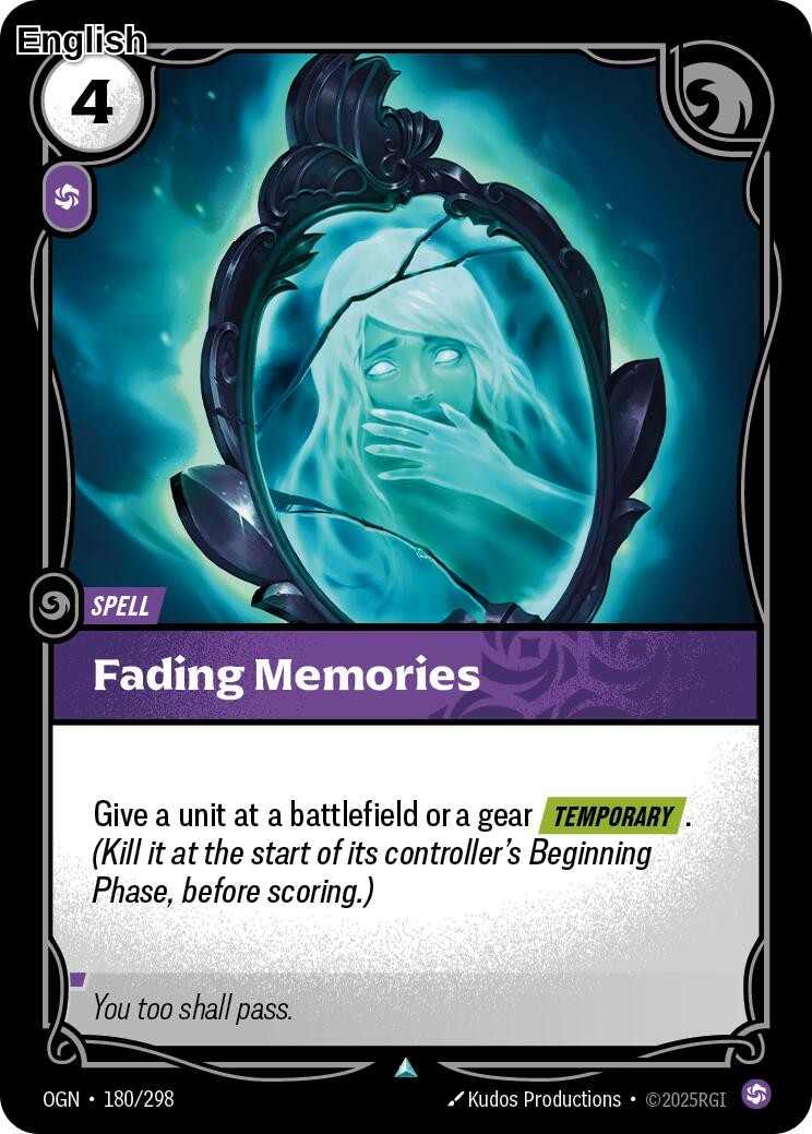 Fading Memories [OGN - 180/298] U Origins
