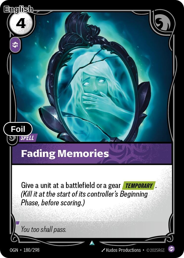 Fading Memories [OGN - 180/298] U Origins - Foil