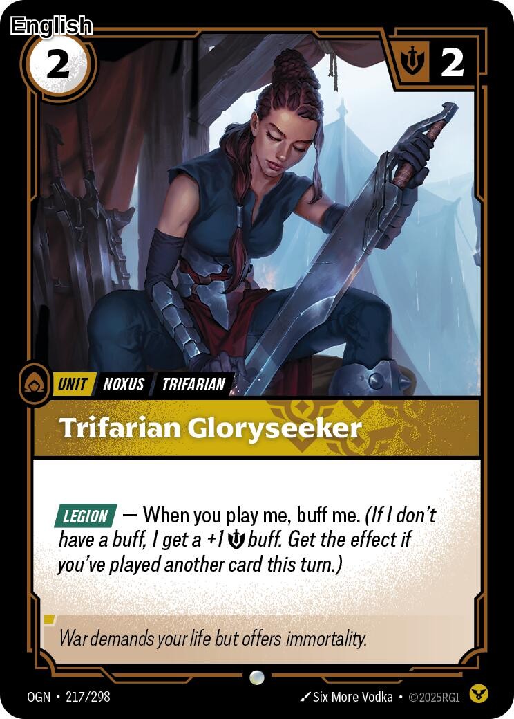 Trifarian Gloryseeker [OGN - 217/298] C Origins
