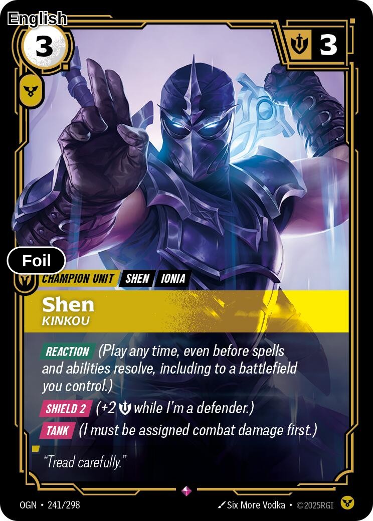 Shen, Kinkou