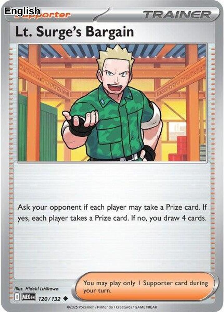 Lt. Surge's Bargain - 120/132 [MEG - 120/132] U ME01: Mega Evolution