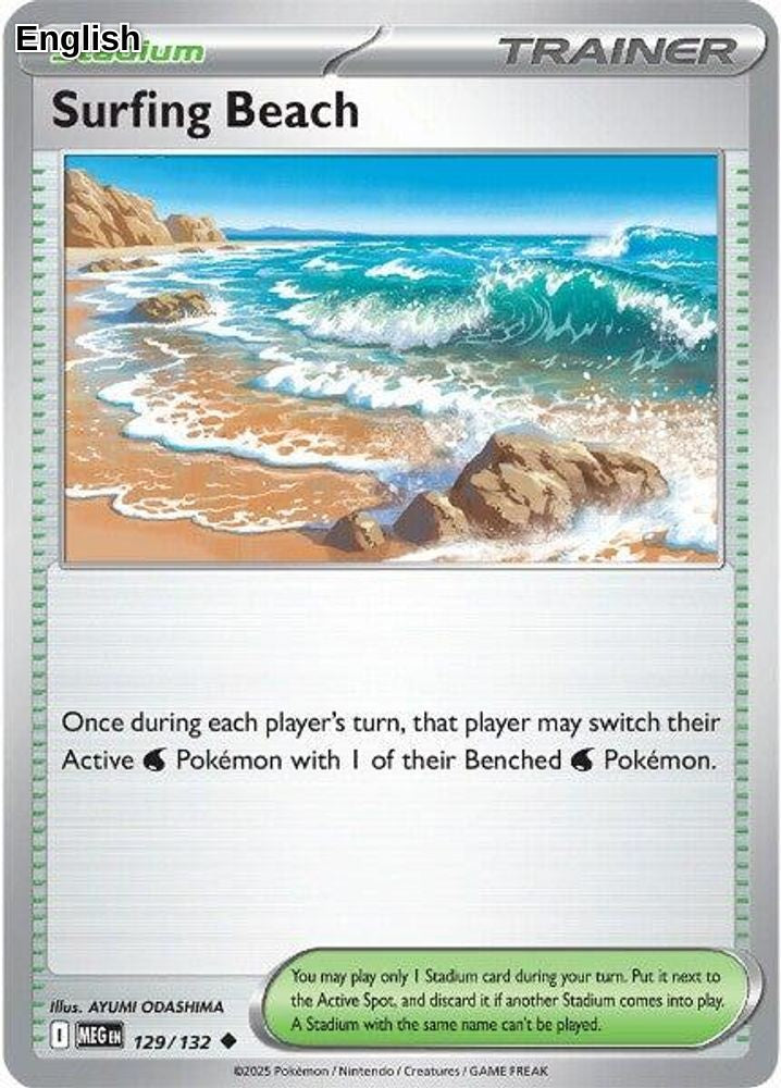 Surfing Beach [MEG - 129/132] ME01: Mega Evolution