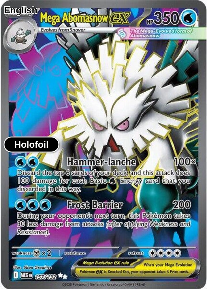 Mega Abomasnow ex - 157/132