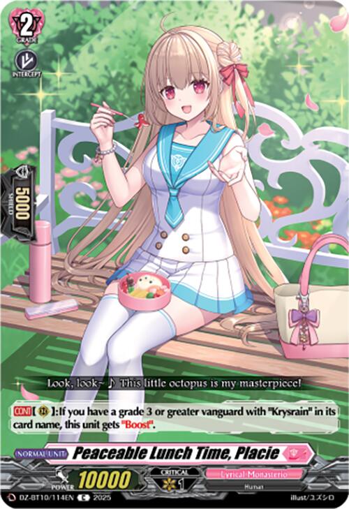 Peaceable Lunch Time, Placie (DZ-BT10/114EN) [Dragonsoul Resonance]