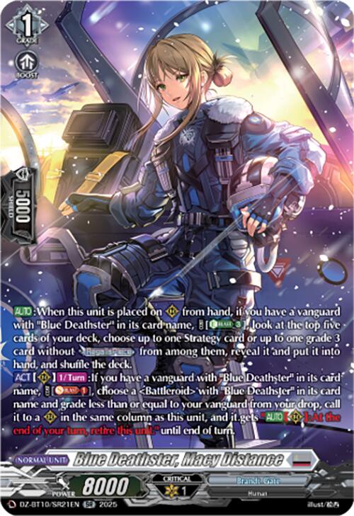 Blue Deathster, Macy Distance (SR) (DZ-BT10/SR21EN) [Dragonsoul Resonance]