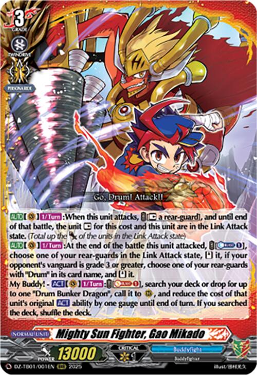 Mighty Sun Fighter, Gao Mikado (DZ-TB01/001EN) (DZ-TB01/001EN) [Future Card Buddyfight]