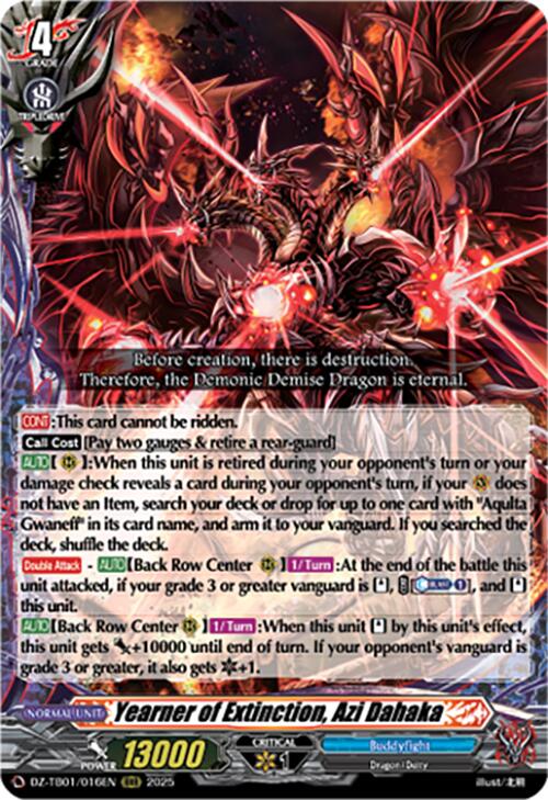 Yearner of Extinction, Azi Dahaka (DZ-TB01/016EN) (DZ-TB01/016EN) [Future Card Buddyfight]