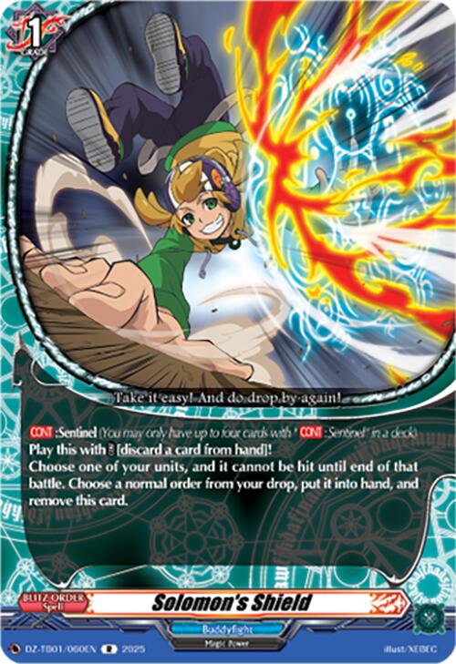 Solomon's Shield (DZ-TB01/060EN) (DZ-TB01/060EN) [Future Card Buddyfight]