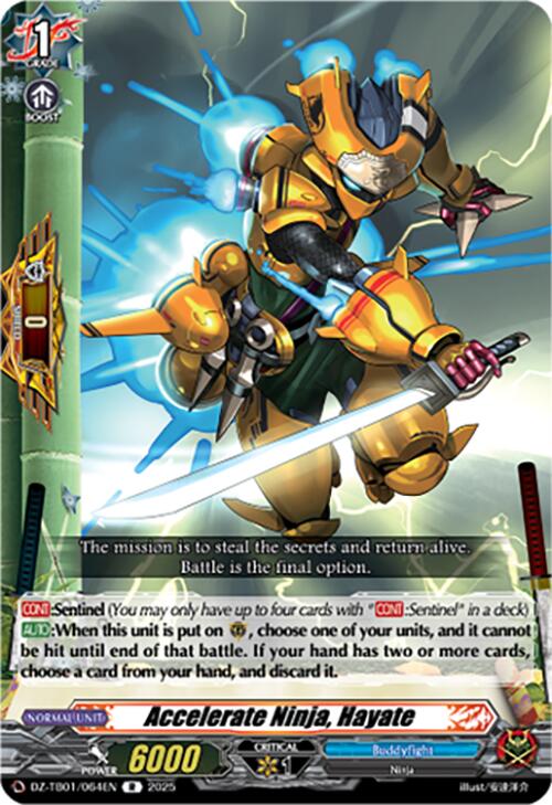 Accelerate Ninja, Hayate (DZ-TB01/064EN) (DZ-TB01/064EN) [Future Card Buddyfight]