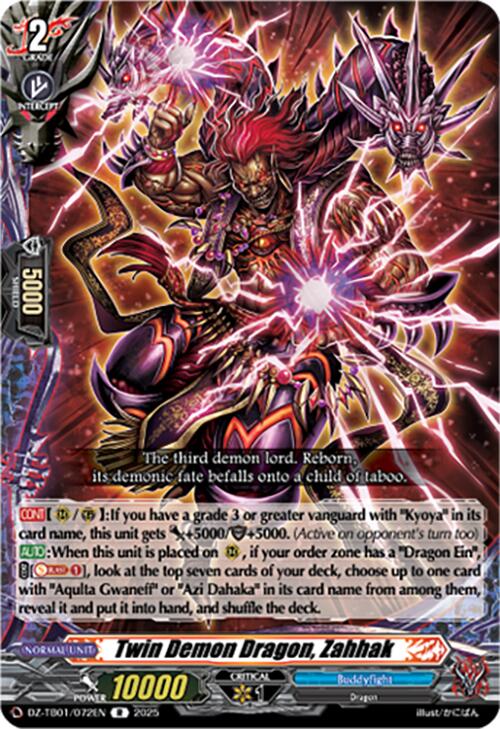 Twin Demon Dragon, Zahhak (DZ-TB01/072EN) (DZ-TB01/072EN) [Future Card Buddyfight]