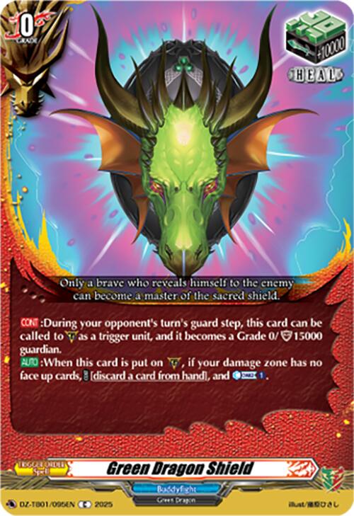 Green Dragon Shield (DZ-TB01/095EN) (DZ-TB01/095EN) [Future Card Buddyfight]