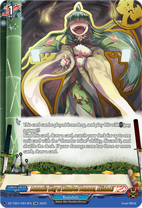 Demonic Way of Hundred Demons, Akishoki (DZ-TB01/KR14EN) (DZ-TB01/KR14EN) [Future Card Buddyfight]