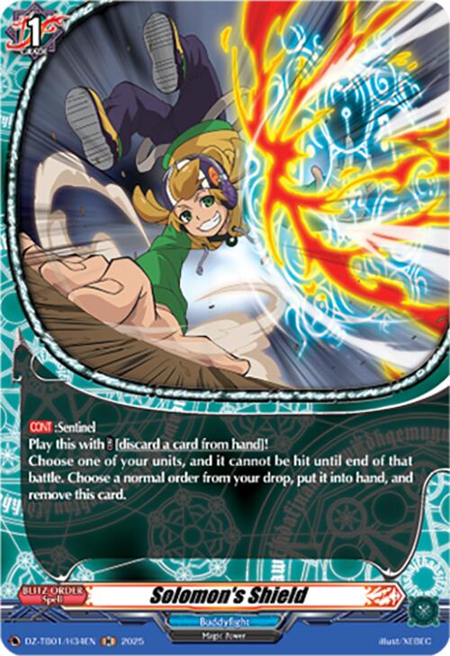 Solomon's Shield (DZ-TB01/H34EN) (DZ-TB01/H34EN) [Future Card Buddyfight]