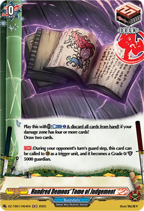 Hundred Demons' Tome of Judgement (DZ-TB01/H64EN) (DZ-TB01/H64EN) [Future Card Buddyfight]
