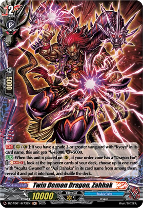 Twin Demon Dragon, Zahhak (DZ-TB01/H73EN) (DZ-TB01/H73EN) [Future Card Buddyfight]