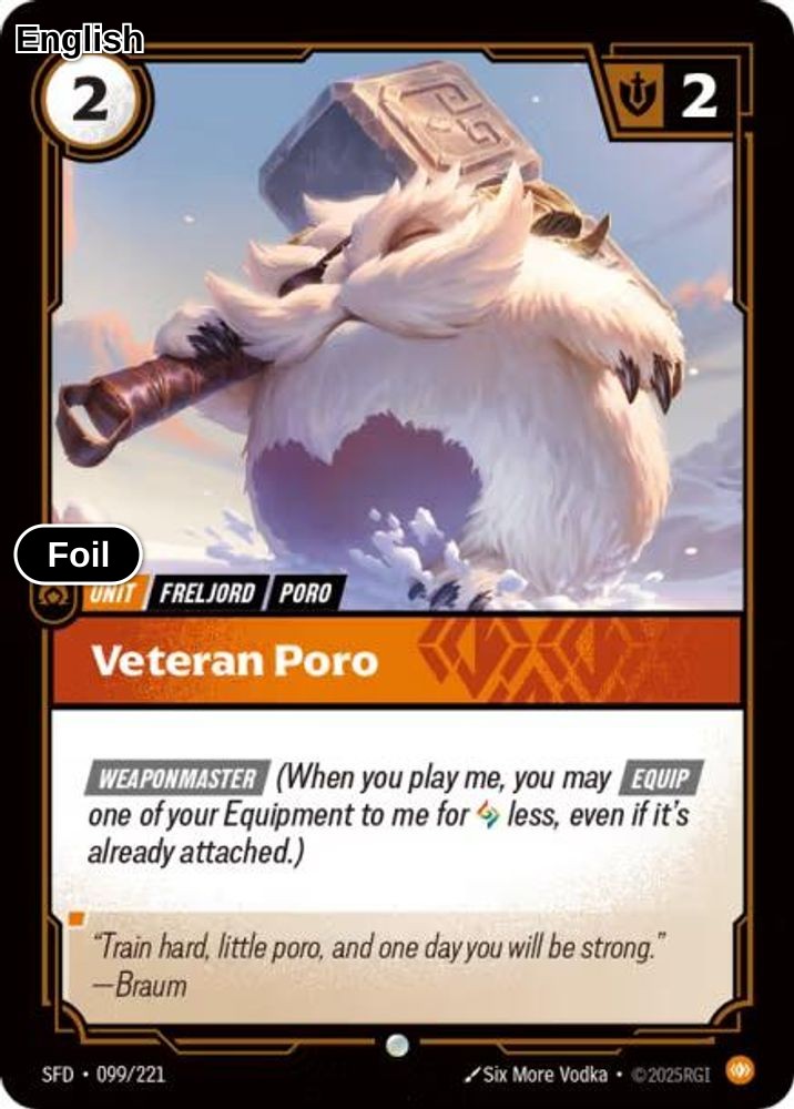 Veteran Poro [SFD - 099/221] C Spiritforged - Foil