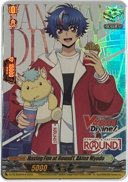 Having Fun at Round1, Akina Myodo (Foil) (D-PR/802EN-S) [D Promo Cards]