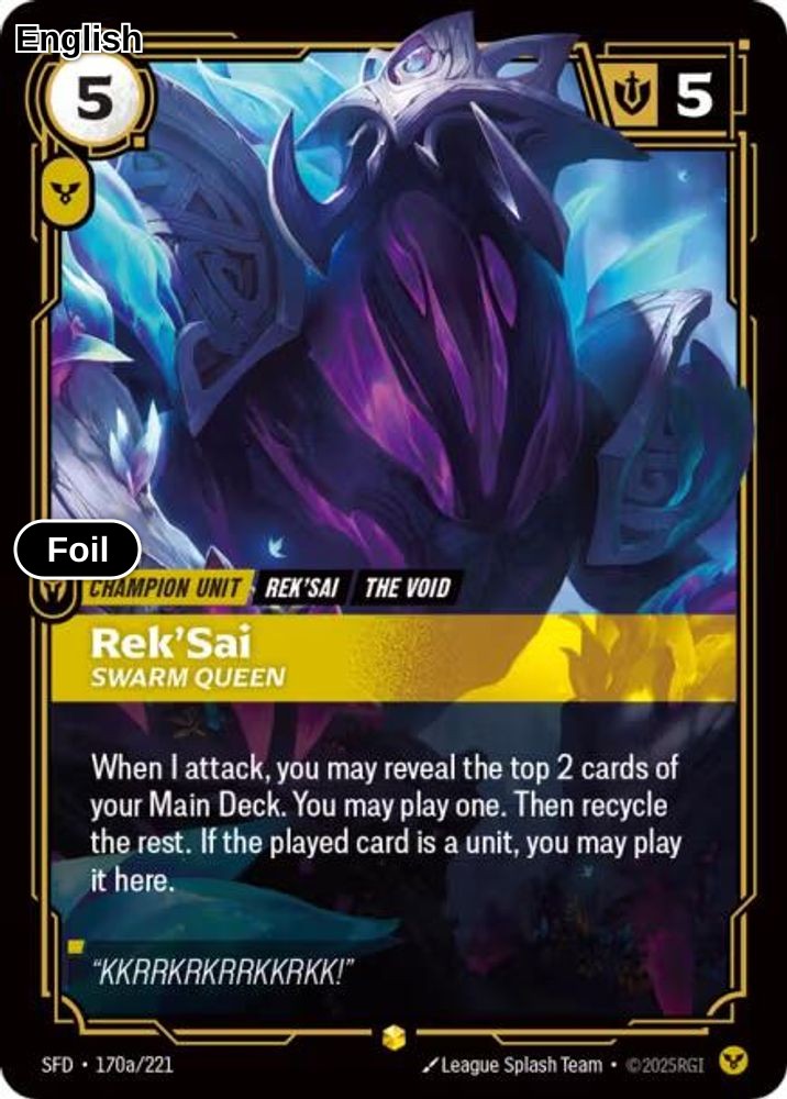 Rek'Sai, Swarm Queen (Alternate Art)