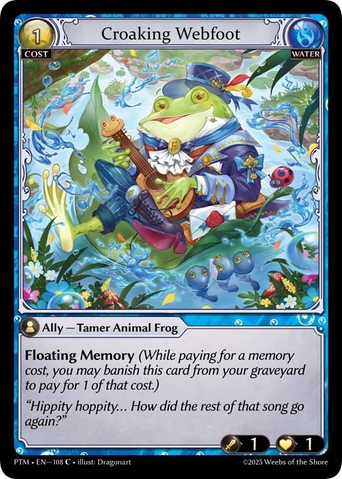 Croaking Webfoot (Curio Foil) (108) [Phantom Monarchs]
