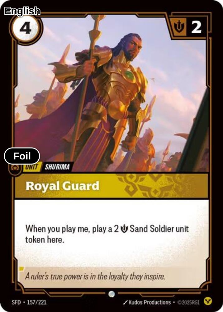 Royal Guard [SFD - 157/221] C Spiritforged - Foil