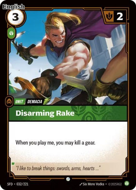 Disarming Rake