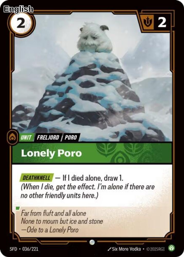 Lonely Poro