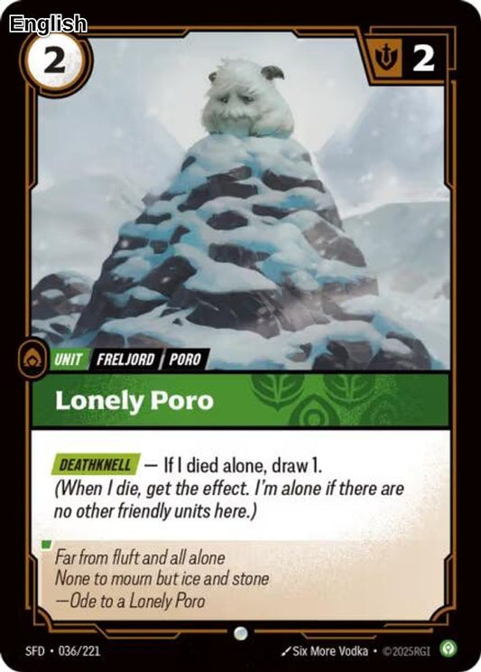 Lonely Poro