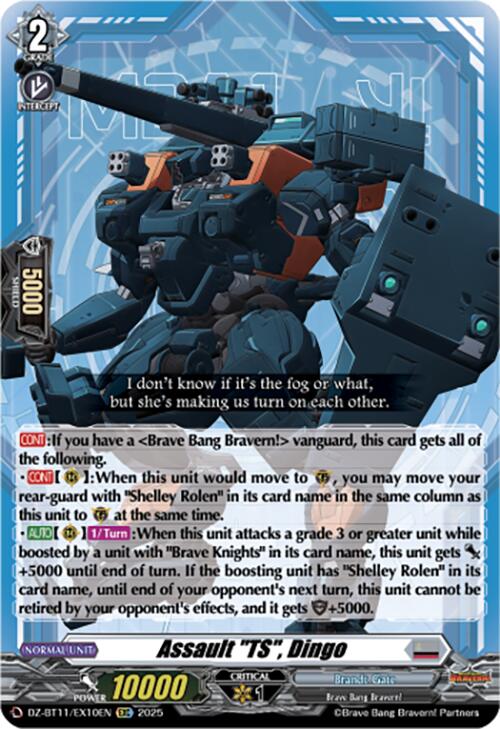 Assault "TS", Dingo (DZ-BT11/EX10EN) [Symphony of Might & Bloom]