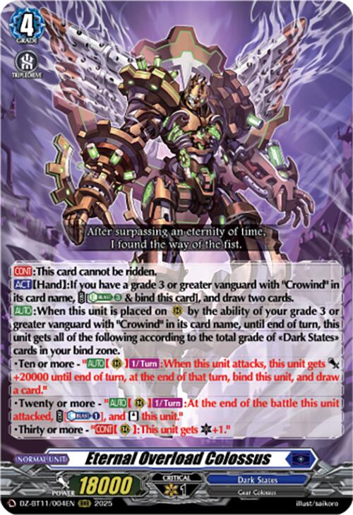 Eternal Overload Colossus (DZ-BT11/004EN) [Symphony of Might & Bloom]
