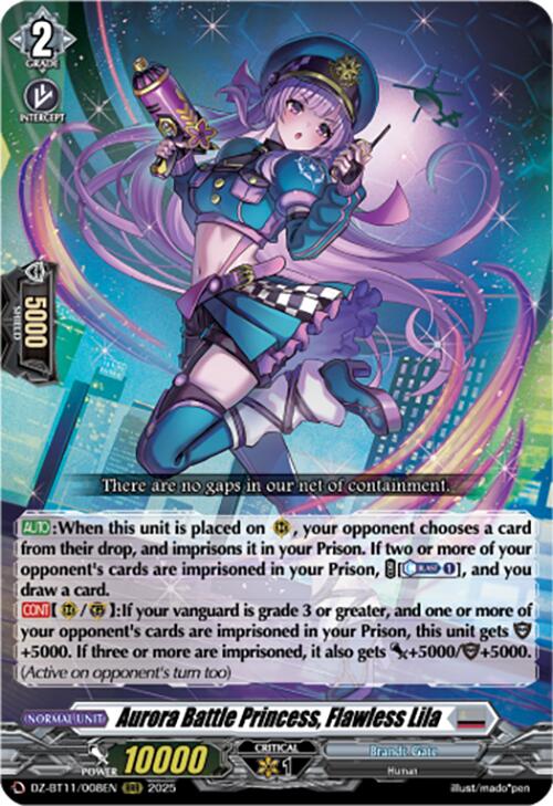 Aurora Battle Princess, Flawless Lila (DZ-BT11/008EN) [Symphony of Might & Bloom]