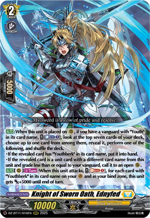 Knight of Sworn Oath, Ednyfed (DZ-BT11/010EN) [Symphony of Might & Bloom]