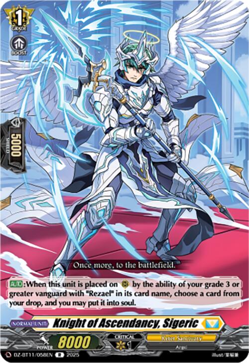 Knight of Ascendancy, Sigeric (DZ-BT11/058EN) [Symphony of Might & Bloom]