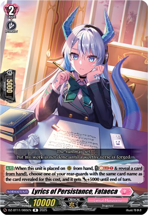 Lyrics of Persistance, Fataeca (DZ-BT11/065EN) [Symphony of Might & Bloom]