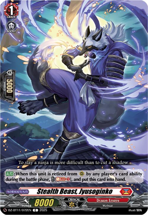 Stealth Beast, Jyusoginko (DZ-BT11/072EN) [Symphony of Might & Bloom]