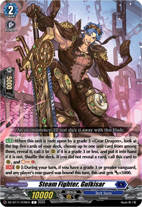 Steam Fighter, Gulkisar (DZ-BT11/076EN) [Symphony of Might & Bloom]