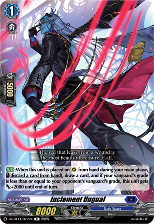 Inclement Ungual (DZ-BT11/077EN) [Symphony of Might & Bloom]