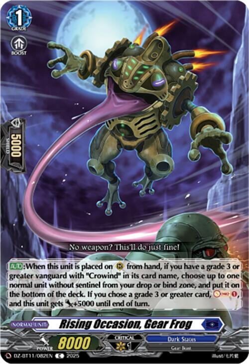 Rising Occasion, Gear Frog (DZ-BT11/082EN) [Symphony of Might & Bloom]