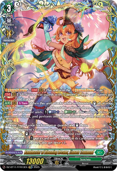Bandmaster of Blooming Dreams, Lianorn Traumend (DZ-BT11/FFR13EN) [Symphony of Might & Bloom]