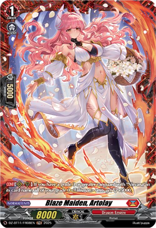Blaze Maiden, Artolay (DZ-BT11/FR08EN) [Symphony of Might & Bloom]