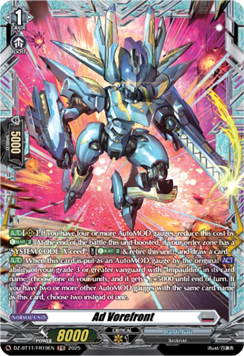 Ad Vorefront (DZ-BT11/FR19EN) [Symphony of Might & Bloom]