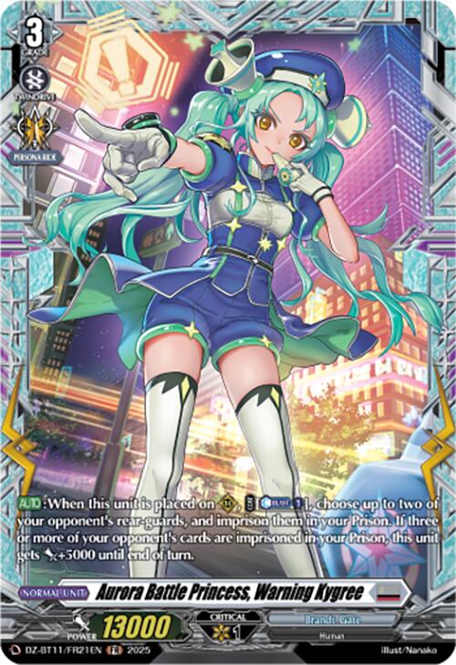 Aurora Battle Princess, Warning Kygree (DZ-BT11/FR21EN) [Symphony of Might & Bloom]